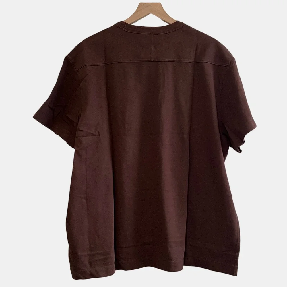 Banana Republic Men Heavyweight Cotton XXL Crewneck Shirt Brown Relaxed Fit NWT